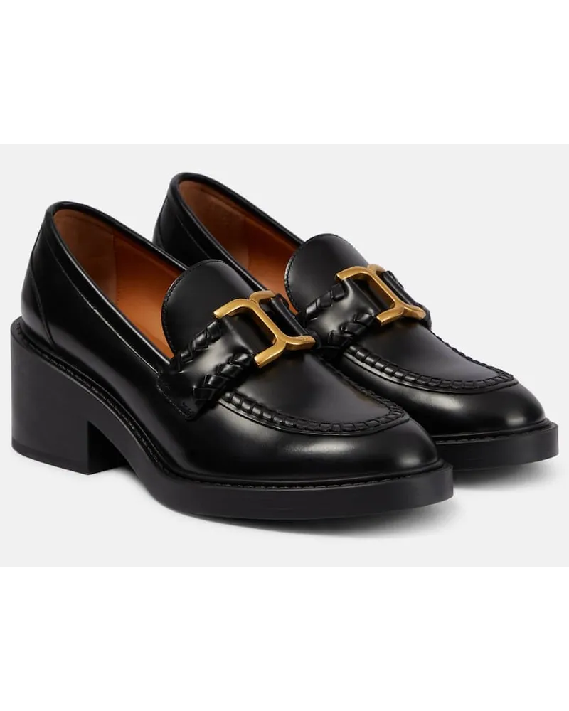 Chloé Chloe Loafer Pumps Marcie Aus Leder Schwarz