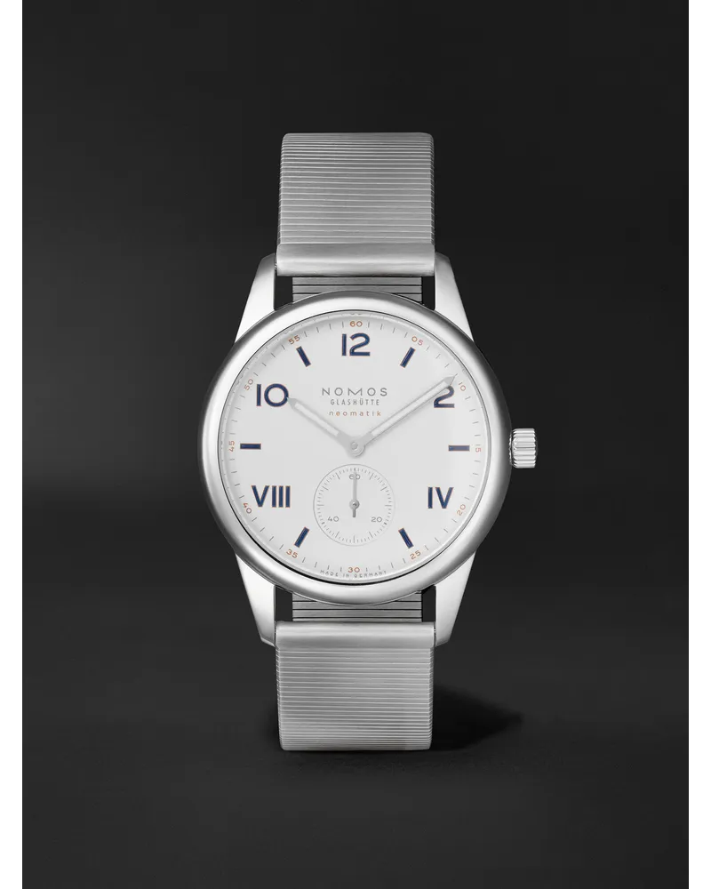 NOMOS Glashütte Club Campus Neomatik 395 Mm Uhr Aus Edelstahl Mit Automatischem Aufzug Ref. Nr.: 766 Weiß