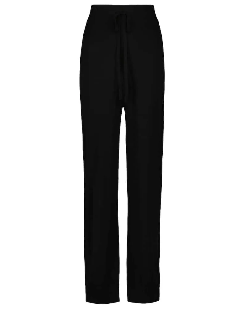 Co Jogginghose Essentials Aus Seide Schwarz