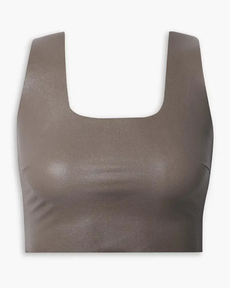 Commando Bustier Aus Stretch Kunstleder Neutral