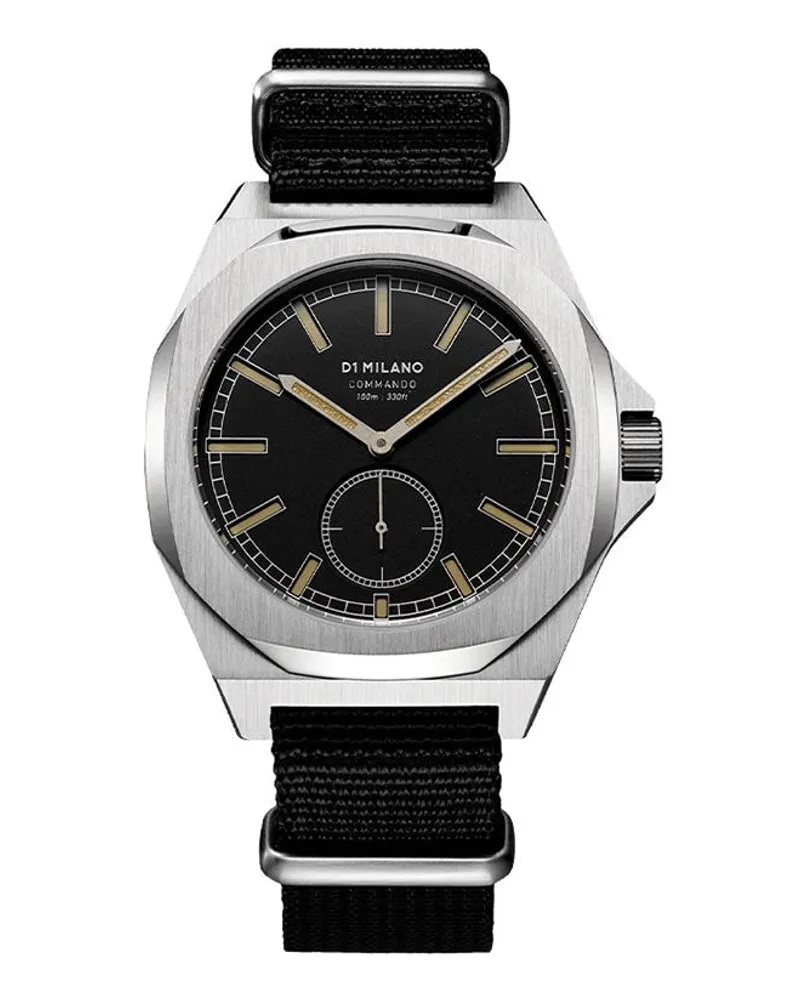 D1 Milano Bullet Commando' Armbanduhr 38mm Schwarz