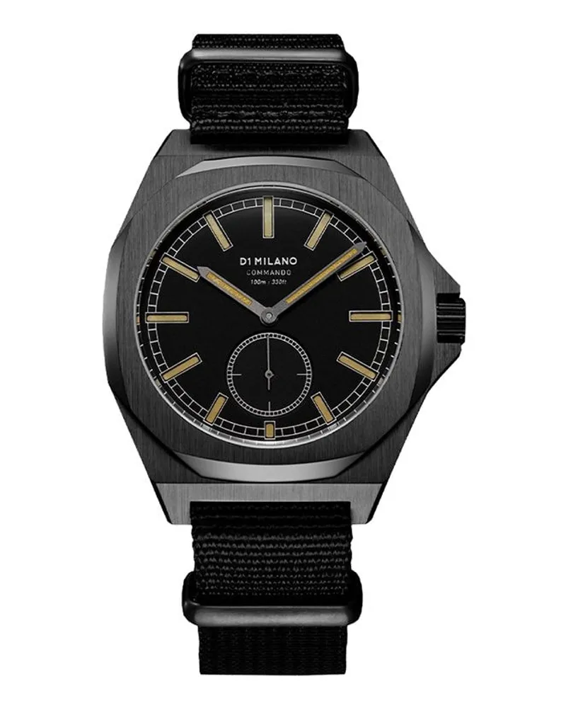 D1 Milano Force Commando' Armbanduhr 38mm Schwarz