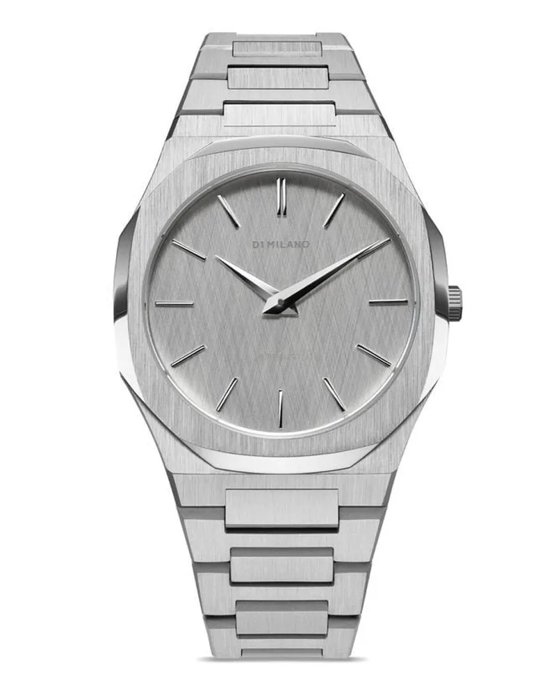 D1 Milano Ultra Thin Linen 40mm Silber