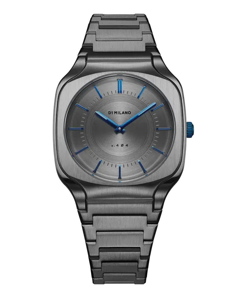 D1 Milano Watch Square Bracelet 37mm Titanium Gun
