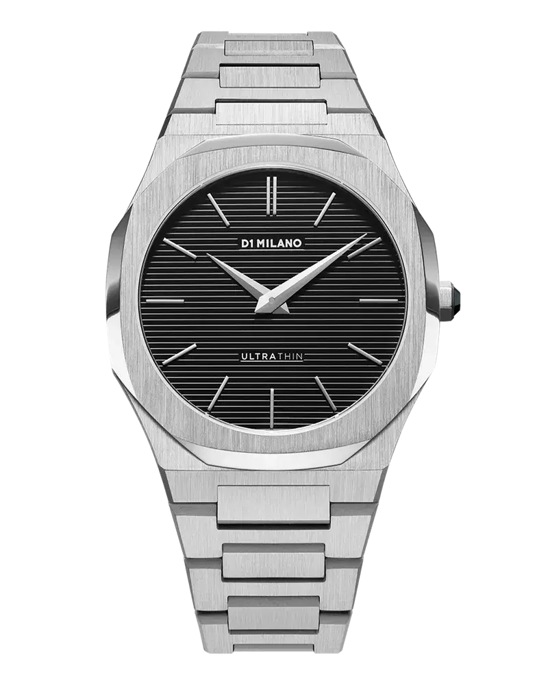 D1 Milano Watch Ultra Thin Bracelet 40 Mm Silver