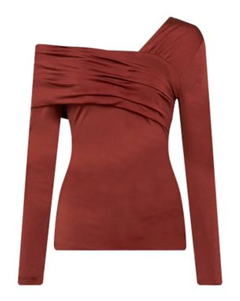 Diane Von Furstenberg Top Dolores Burgundy