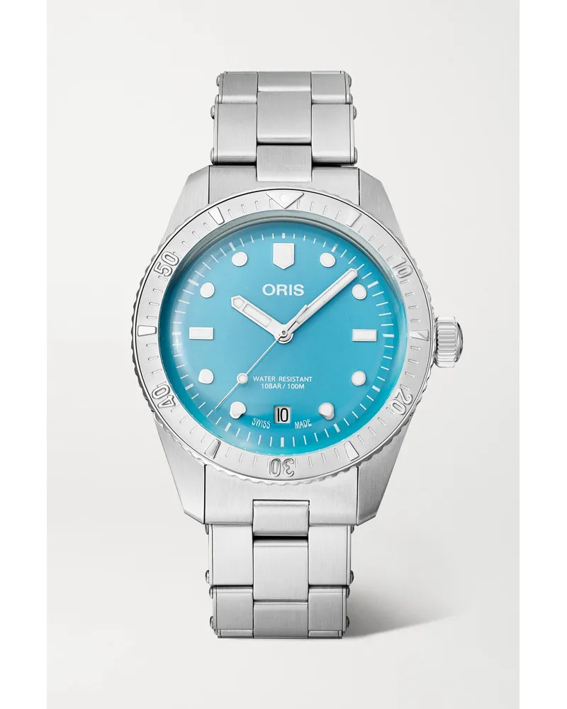 ORIS Divers Sixty Five Automatic 38 Mm Uhr Aus Edelstahl Blau