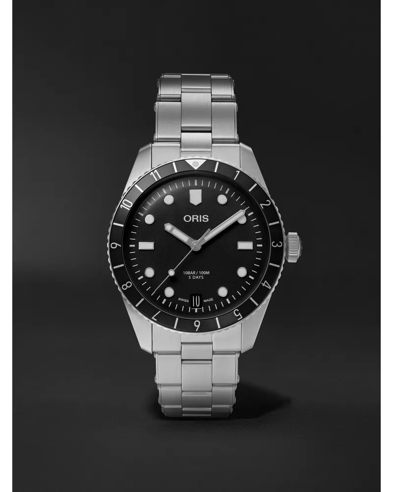 ORIS Divers Sixty Five Automatic 40 Mm Uhr Aus Edelstahl Ref. Nr. 01 400 7772 4054 07 8 20 18 Schwarz