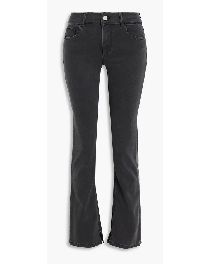 DL1961 Mara Halbhohe Bootcut Jeans Schwarz