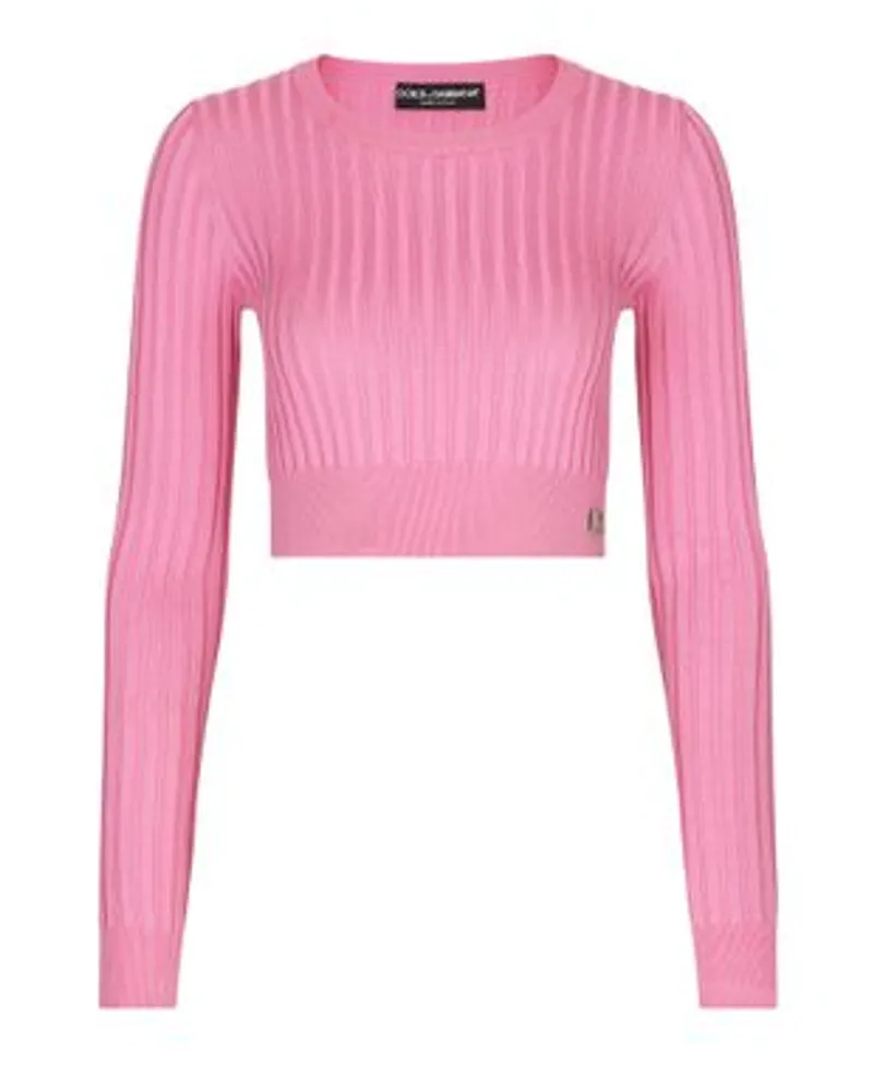 Dolce & Gabbana Geripptes Crop Top Multicolor