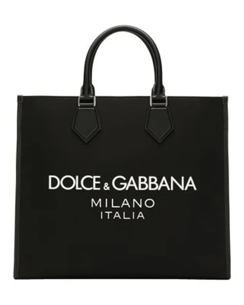 Dolce & Gabbana GroßEr Nylon Shopper Black