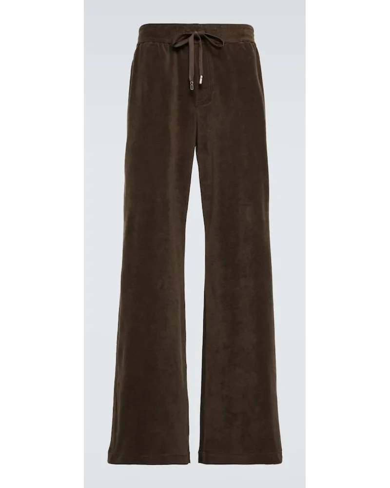 Dolce & Gabbana Jogginghose Aus Baumwolle Grau