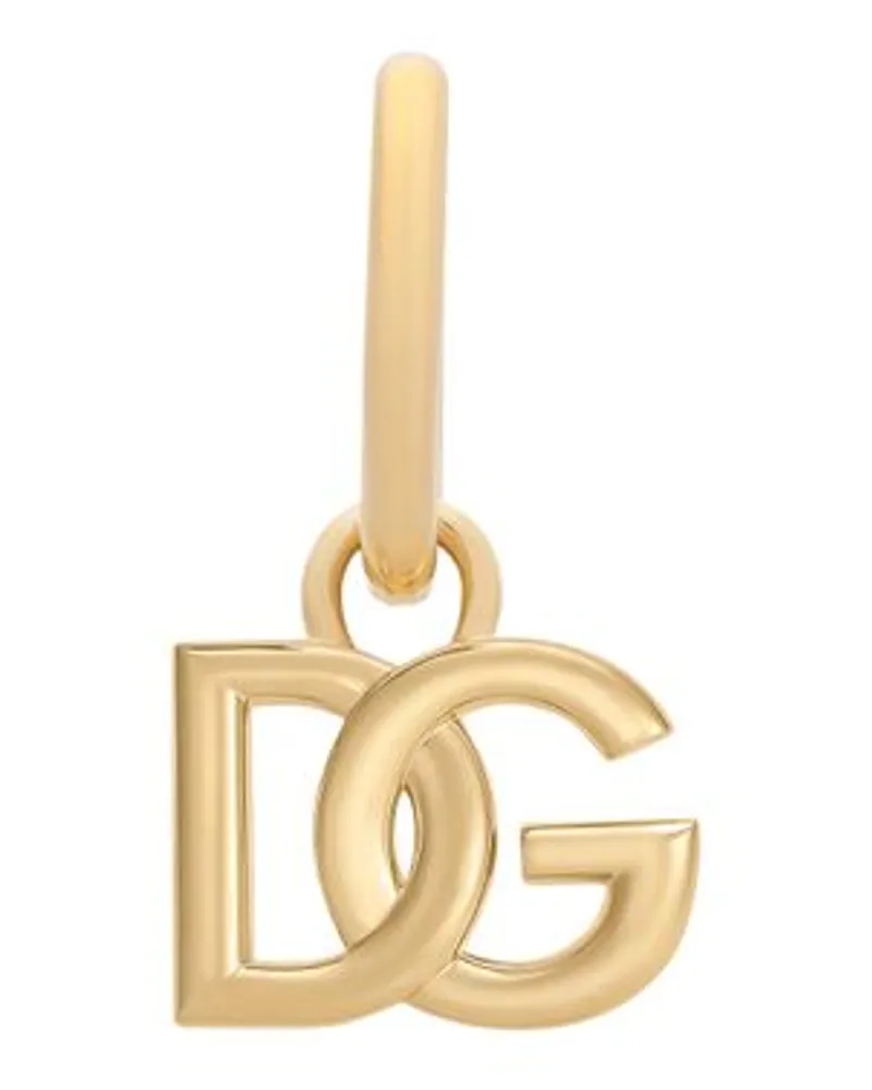 Dolce & Gabbana Mono Ohrring Mit Dg Logo Gold