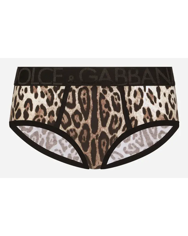 Dolce & Gabbana Slip Brando Animal Print