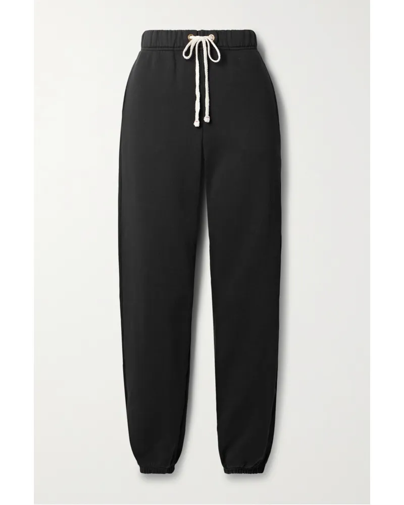 LES TIEN Dylan Jogginghose Aus Baumwoll Jersey Schwarz