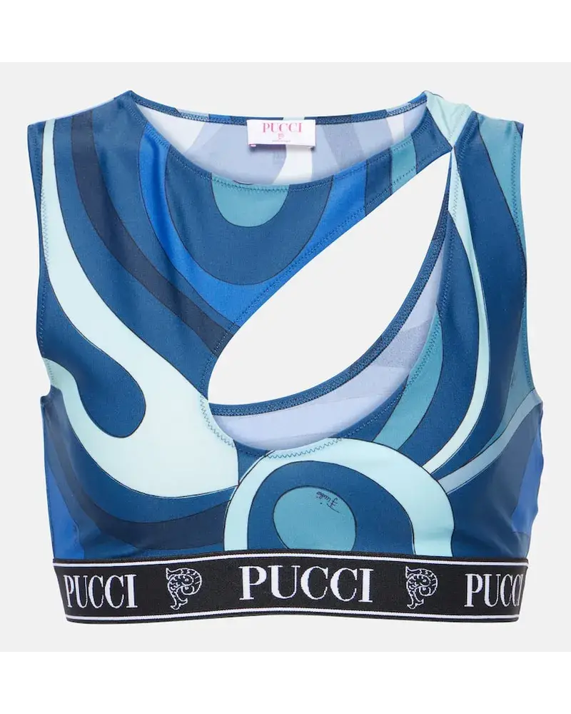 Emilio Pucci Sport Bh Marmo Blau