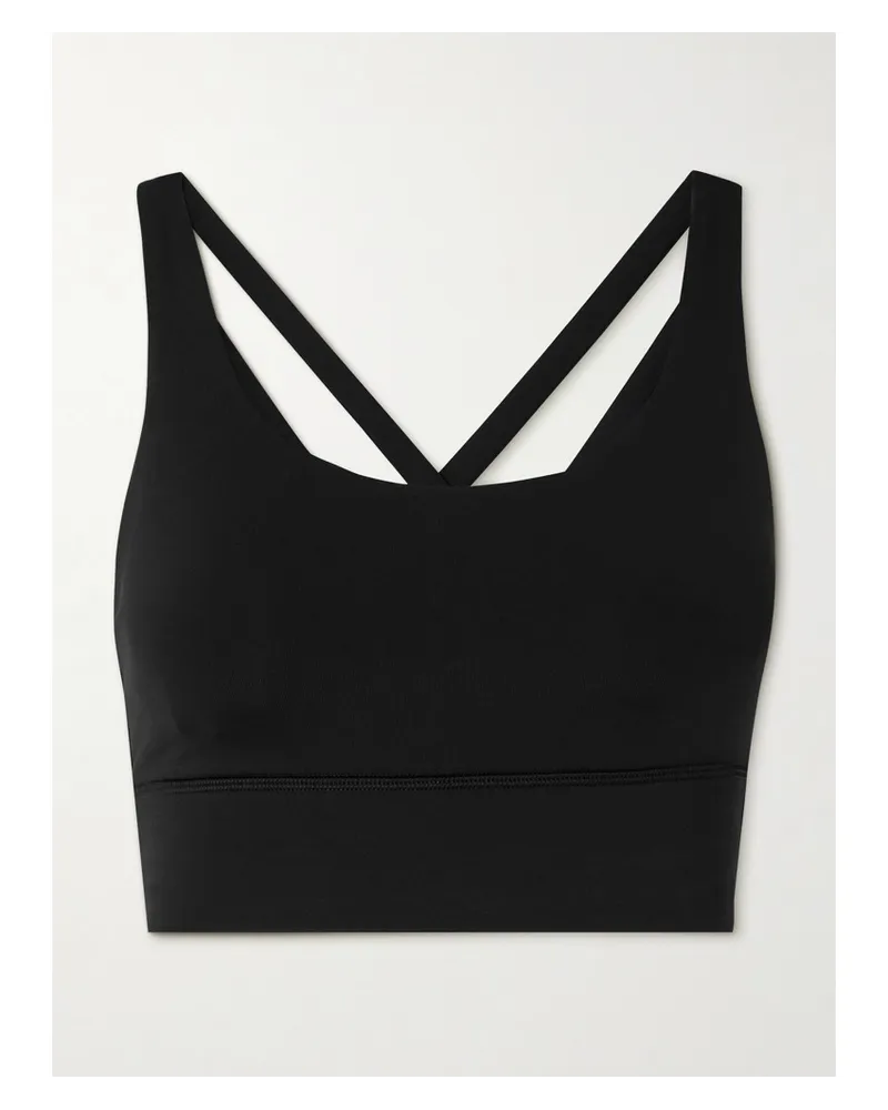 LULULEMON Energy Longline Sport Bh Aus Luxtreme™ Material Schwarz