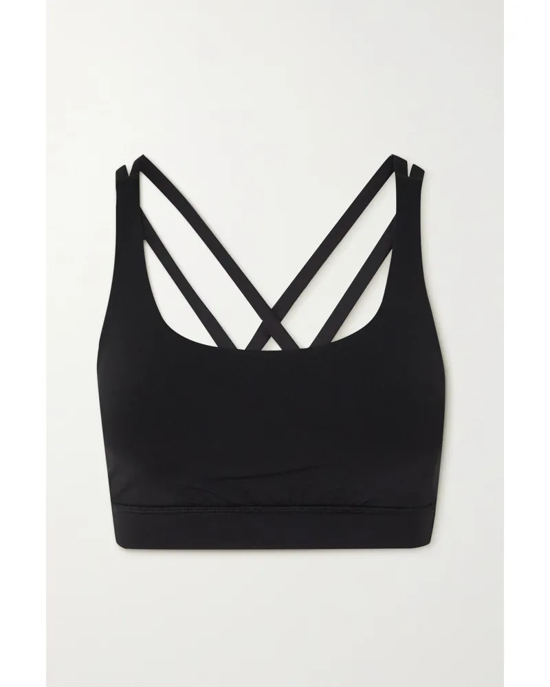 LULULEMON Energy Sport Bh Aus Stretch Material Schwarz