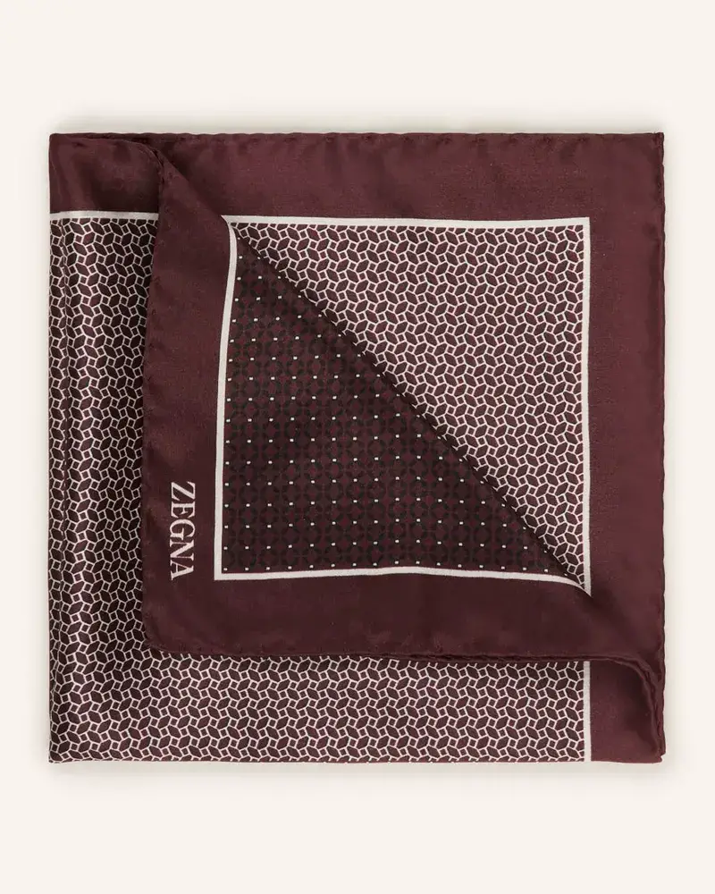 Ermenegildo Zegna Einstecktuch Rot