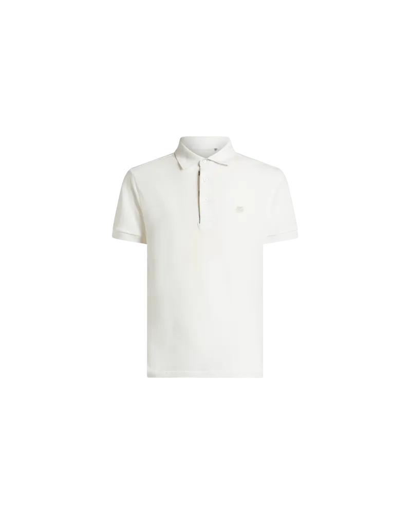 Etro Poloshirt Mit Gesticktem Pegasus Herren Weiß