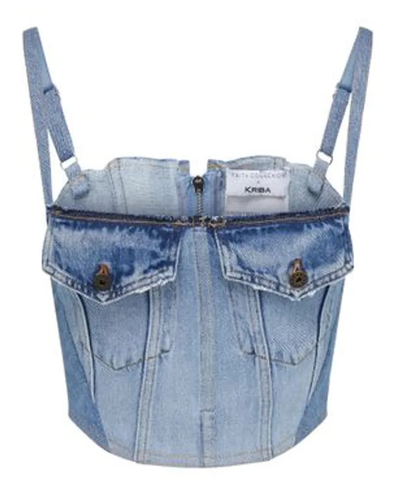 Faith Connexion Denim Top Blue