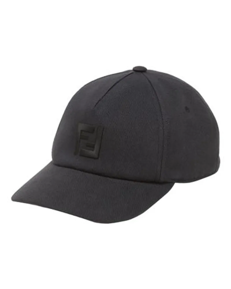 Fendi Baseballkcap Mit Halbstarrem Schild Black