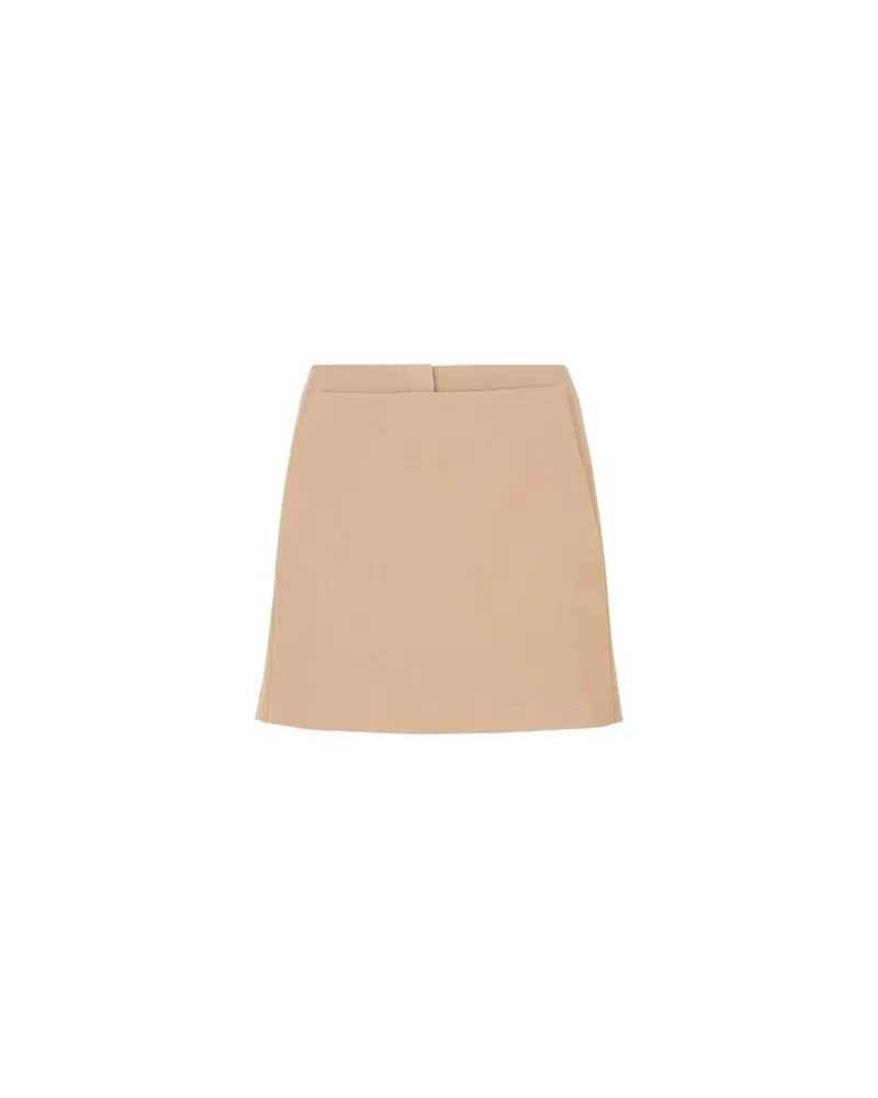 Fendi Gerade Geschnittene Shorts Beige