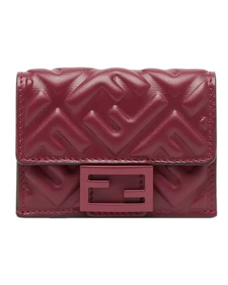 Fendi Micro Trifold Portemonnaie Baguette Red