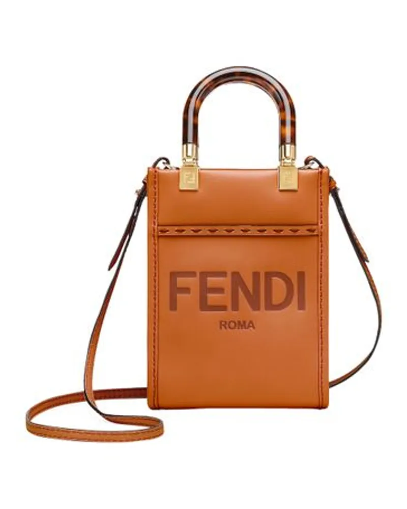 Fendi Shopper Sunshine Mini Brown