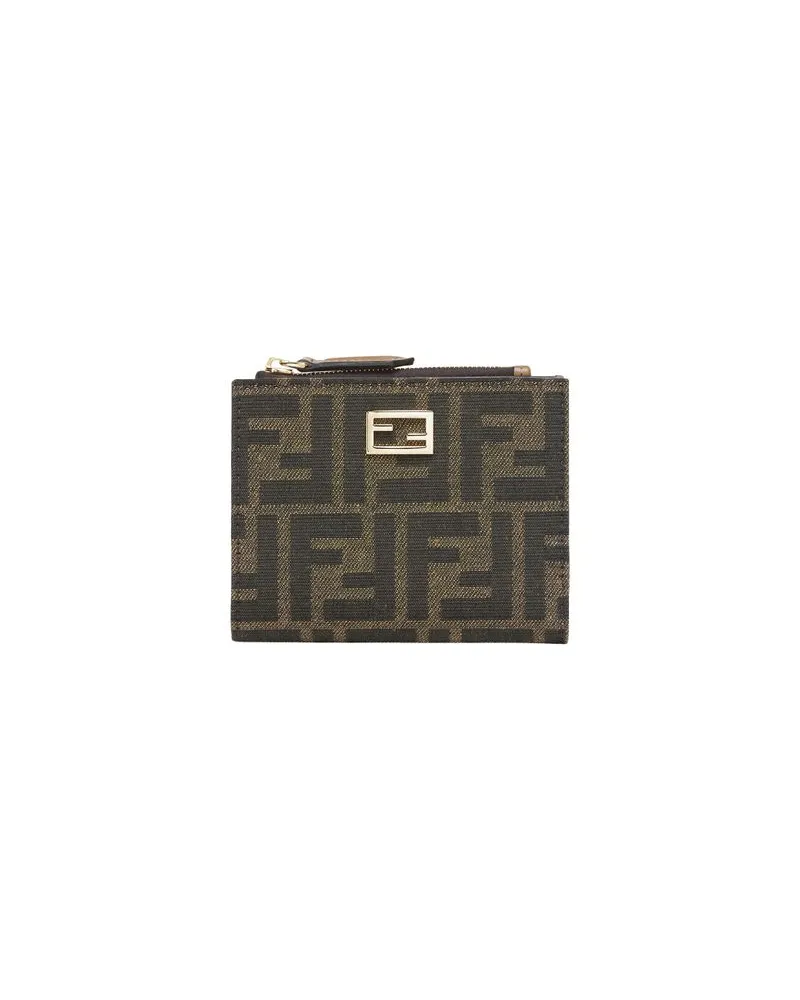 Fendi Small Wallet Slim Baguette Brown