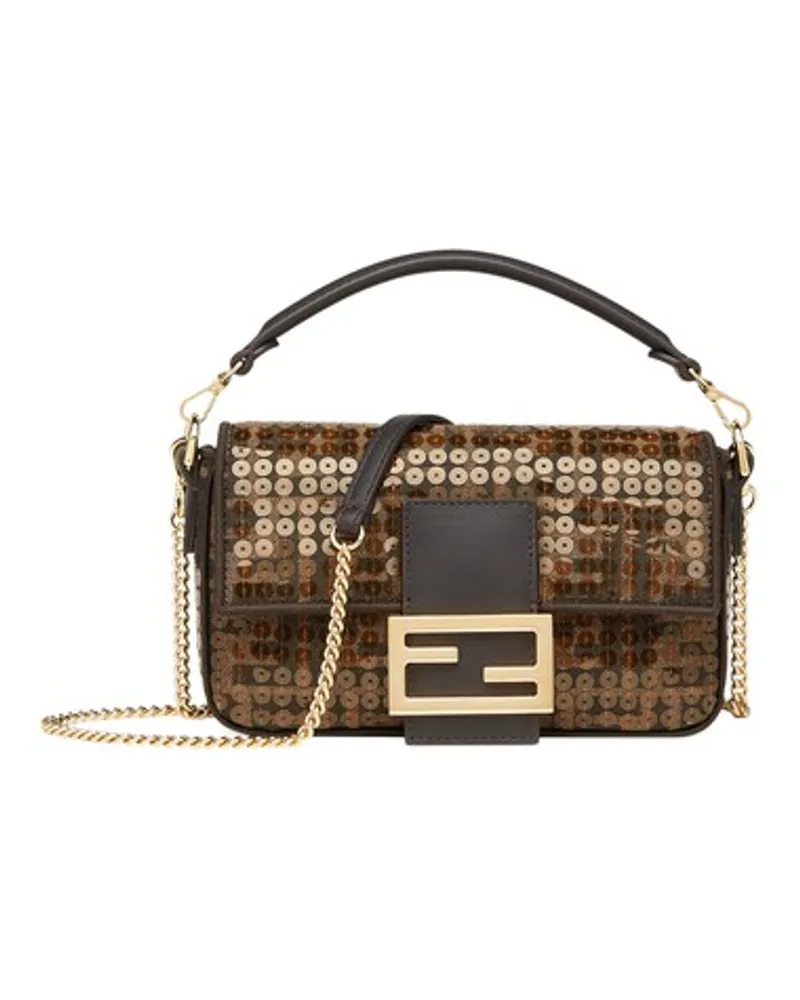 Fendi Tasche Baguette Mini Brown