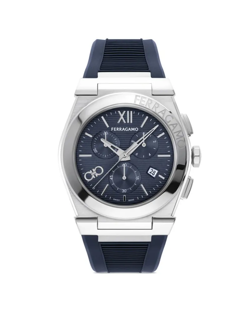 Ferragamo Vega Chronograph 42mm Blau