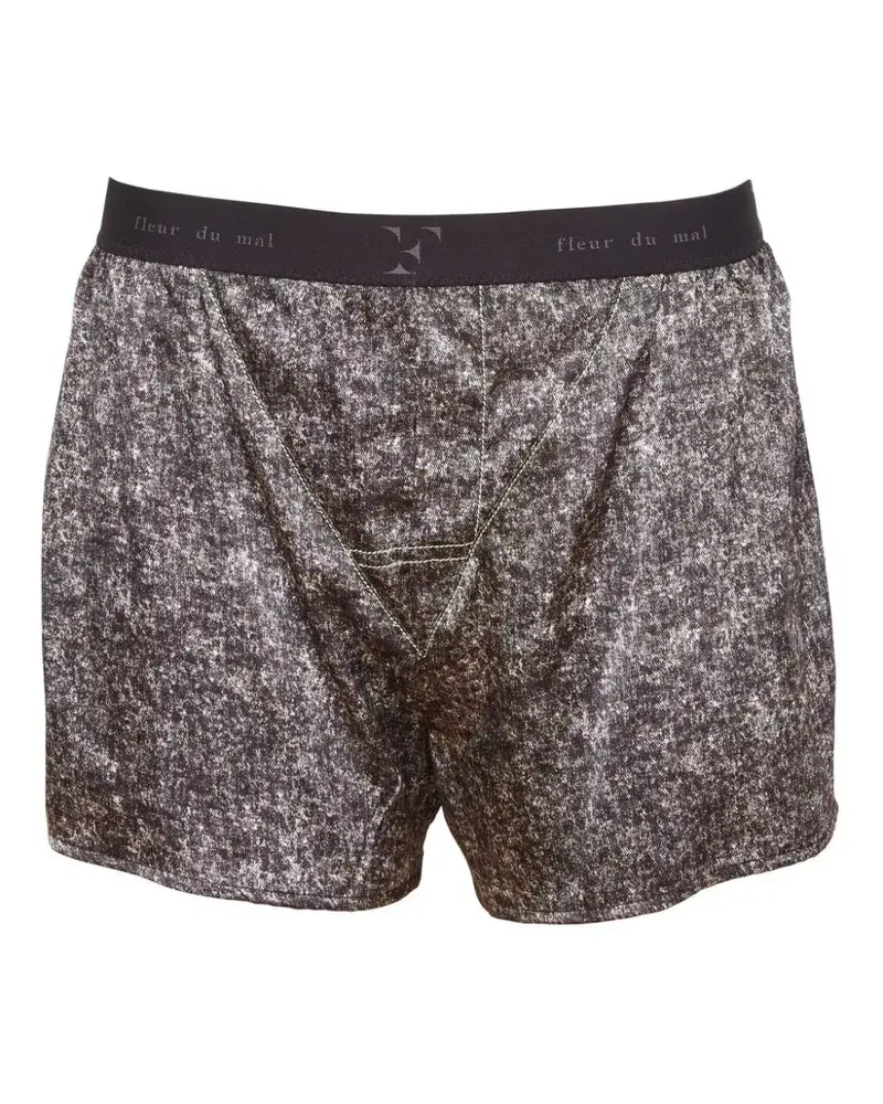 Fleur Du Mal Boxershorts Mit Logo Bund Grau