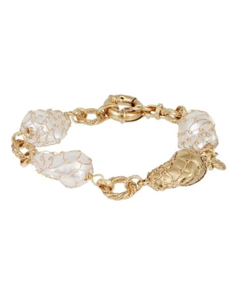 Gas Bijoux Armband Rainbow Biwa Bis Gold White