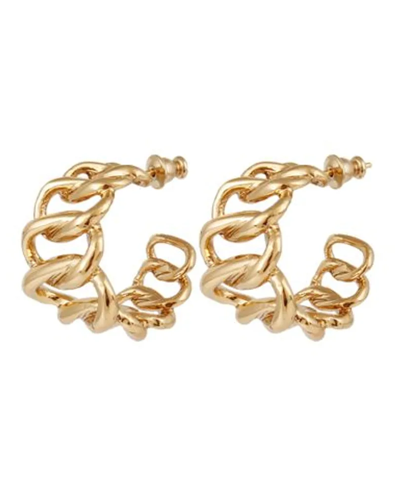 Gas Bijoux Creolen Ohrringe Bronx Gold