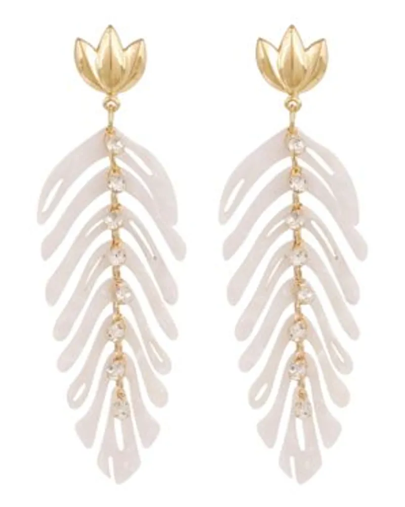 Gas Bijoux Ohrringe Cavallo Gold White