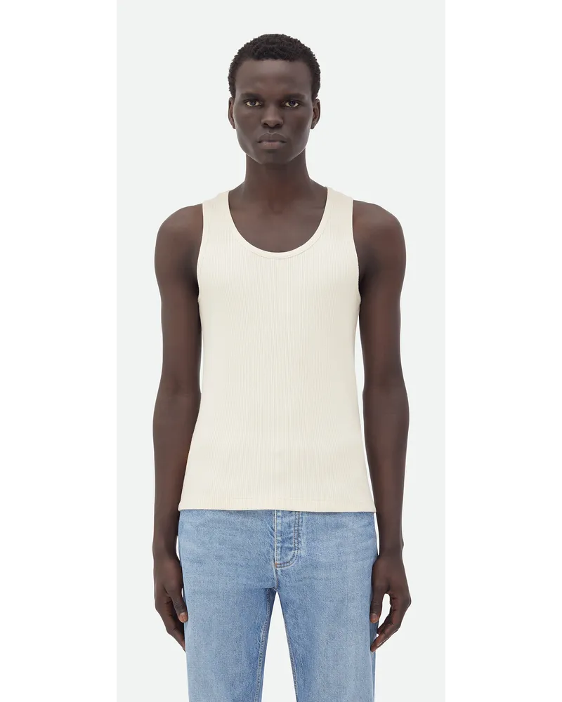 Bottega Veneta Gerippte Tanktop Au Kompaktem Baumwolljerey Sea