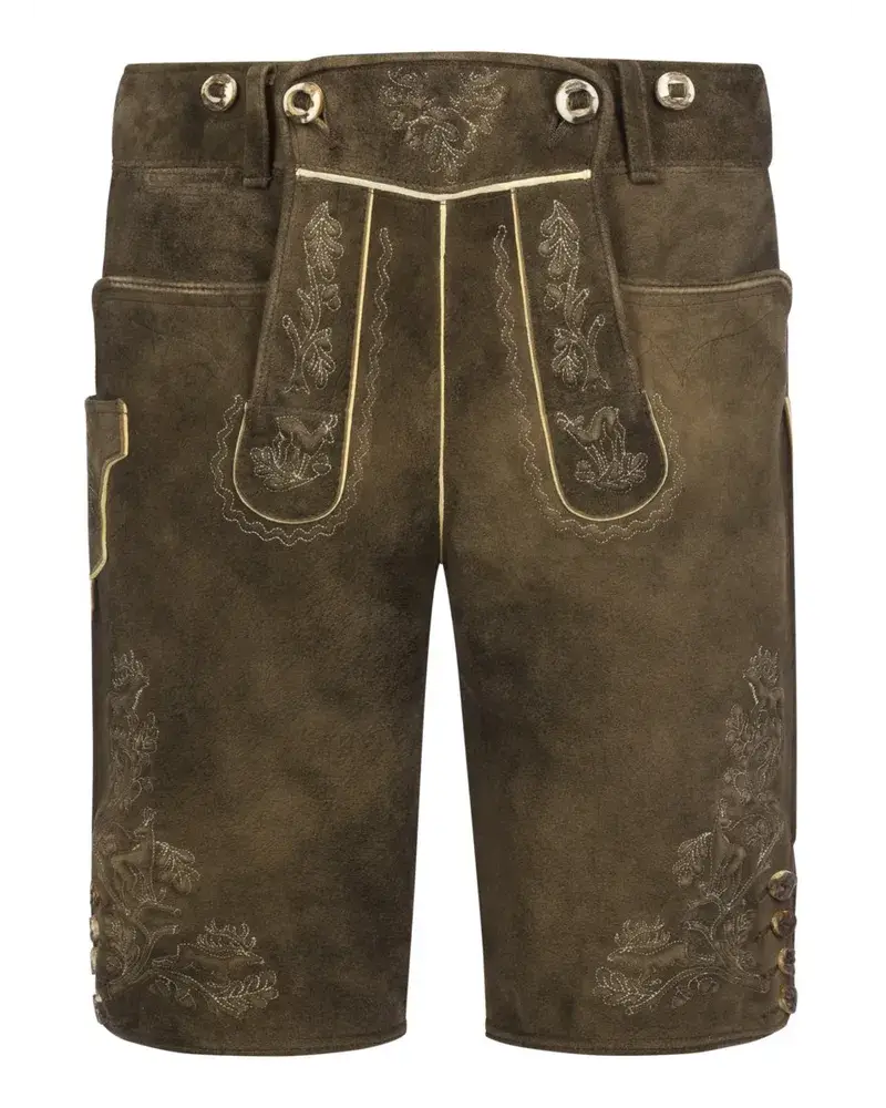 Meindl Gespeckte Lederhose Steiermark Aus Ziegenleder Braun