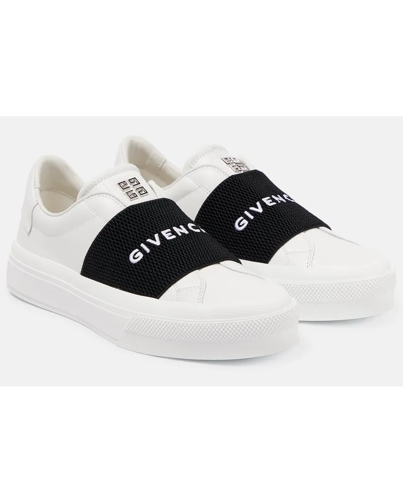 Givenchy Sneakers City Sport Aus Leder Weiss