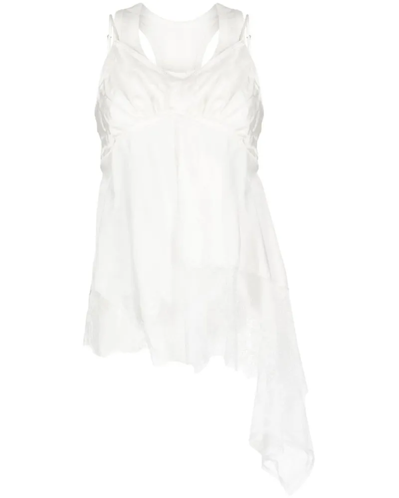 GOEN.J Camisole Top Im Layering Look Weiß