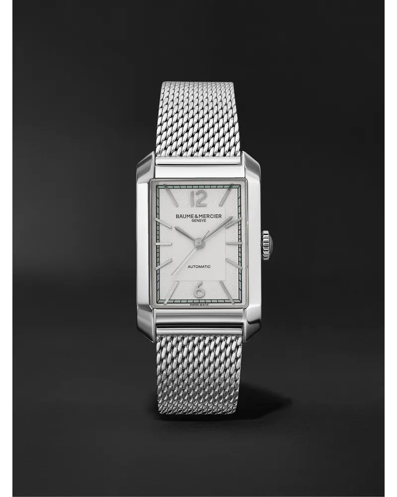 Baume & Mercier Hampton Automatic 275 Mm Uhr Aus Edelstahl Ref. Nr. M0a10672 Weiß