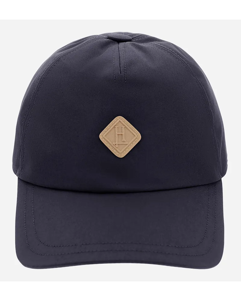 Herno Baseballkappe Aus Delon Marineblau
