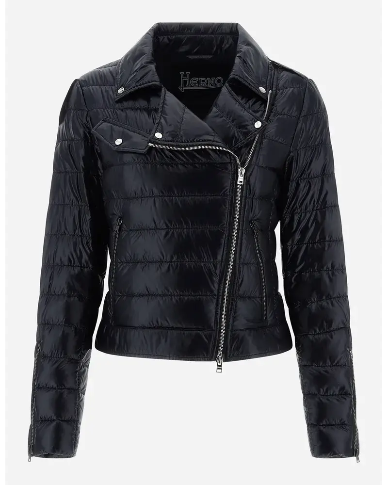 Herno Bomberjacke Aus Nylon Ultralight Schwarz