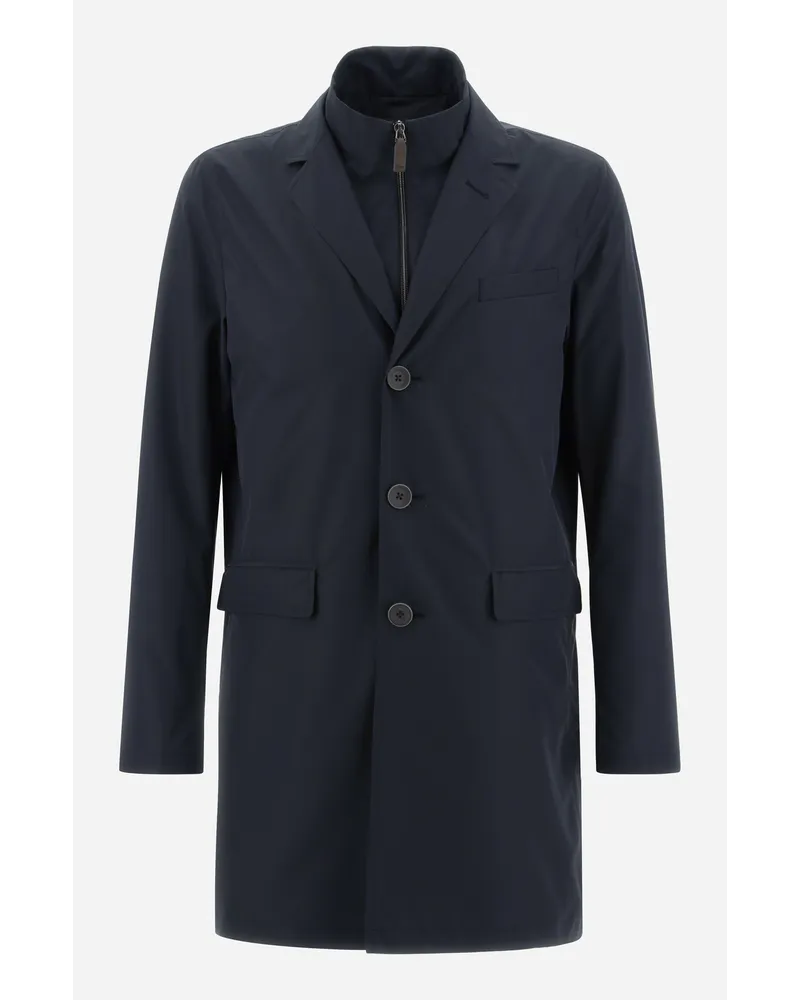 Herno Byron Regenmantel Blau
