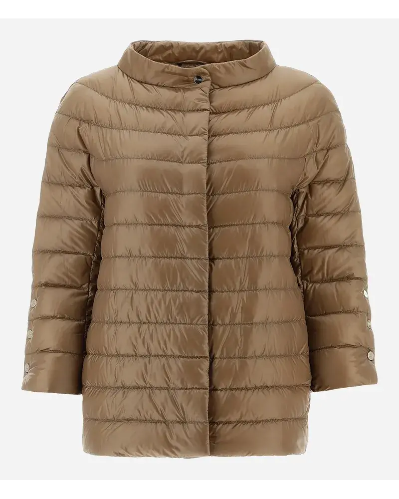 Herno Cape Aus Nylon Ultralight & Monogram Camel