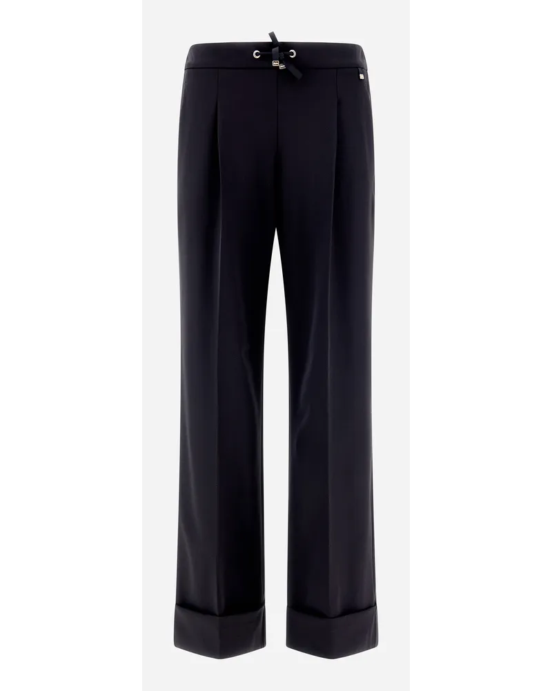 Herno Easy Suit Stretch Damenhose Schwarz