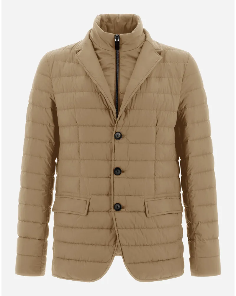 Herno Ecoage Blazer Mit Unterkragen Sand