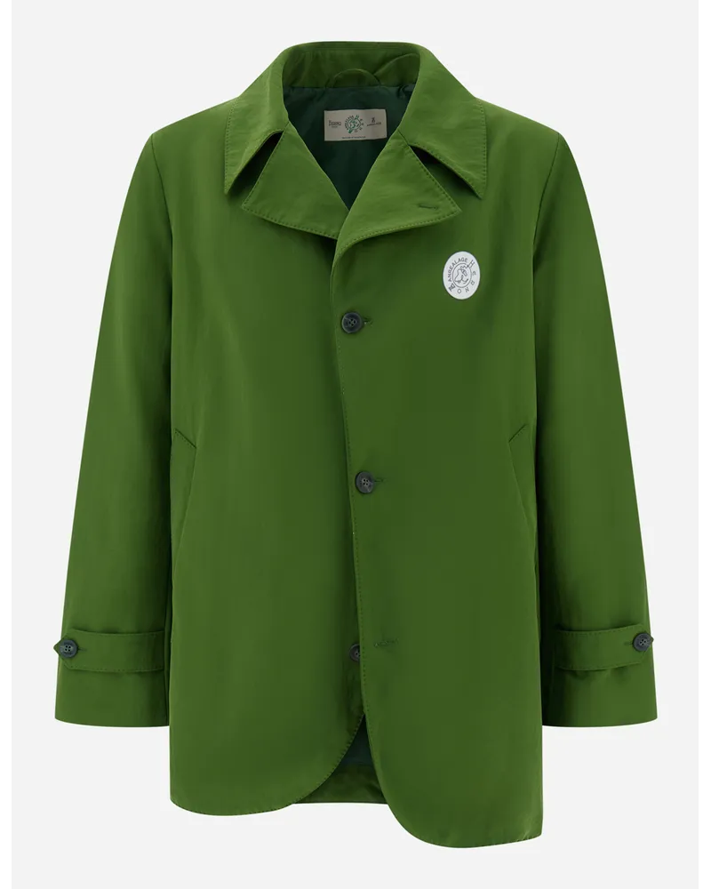 Herno Globe Blazer Aus Recycled Nylon Twill GrüN