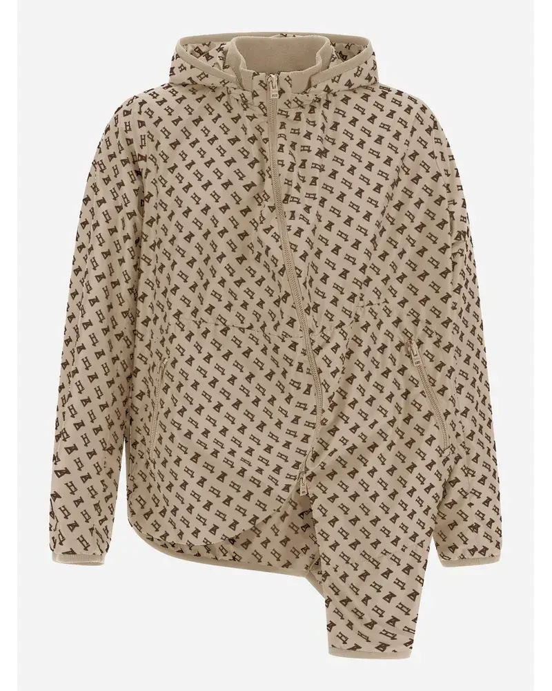 Herno Globe Parka Aus Eco Monogram Hellbeige