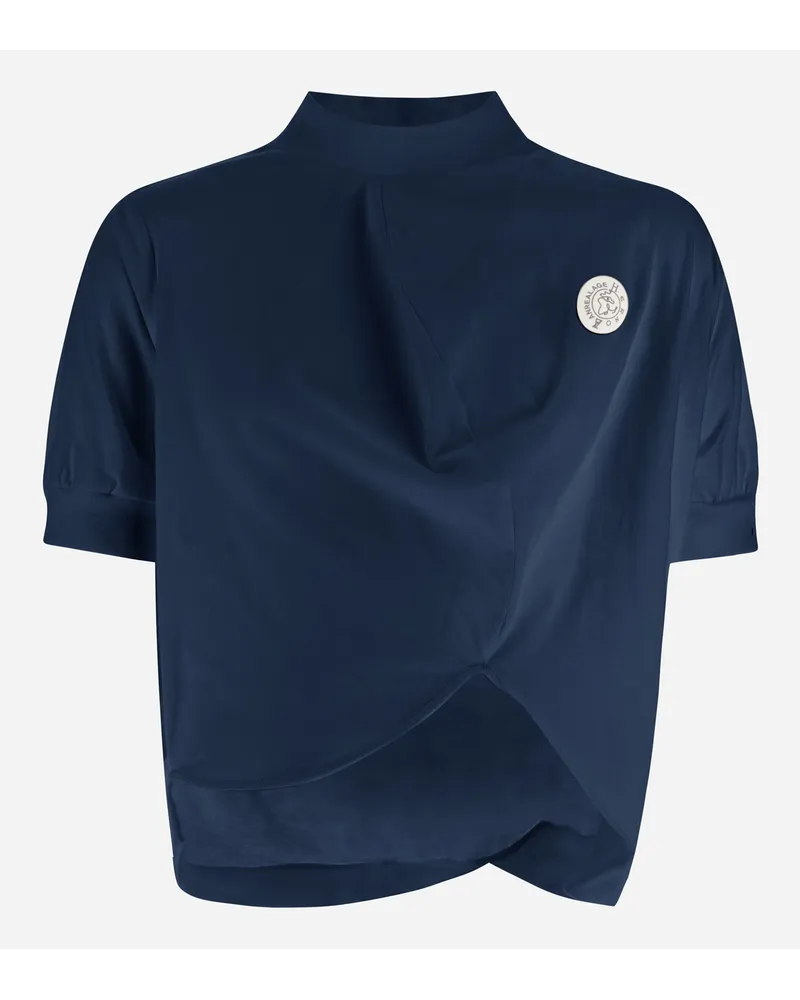Herno Globe Pullover Aus Eco Jersey Blau